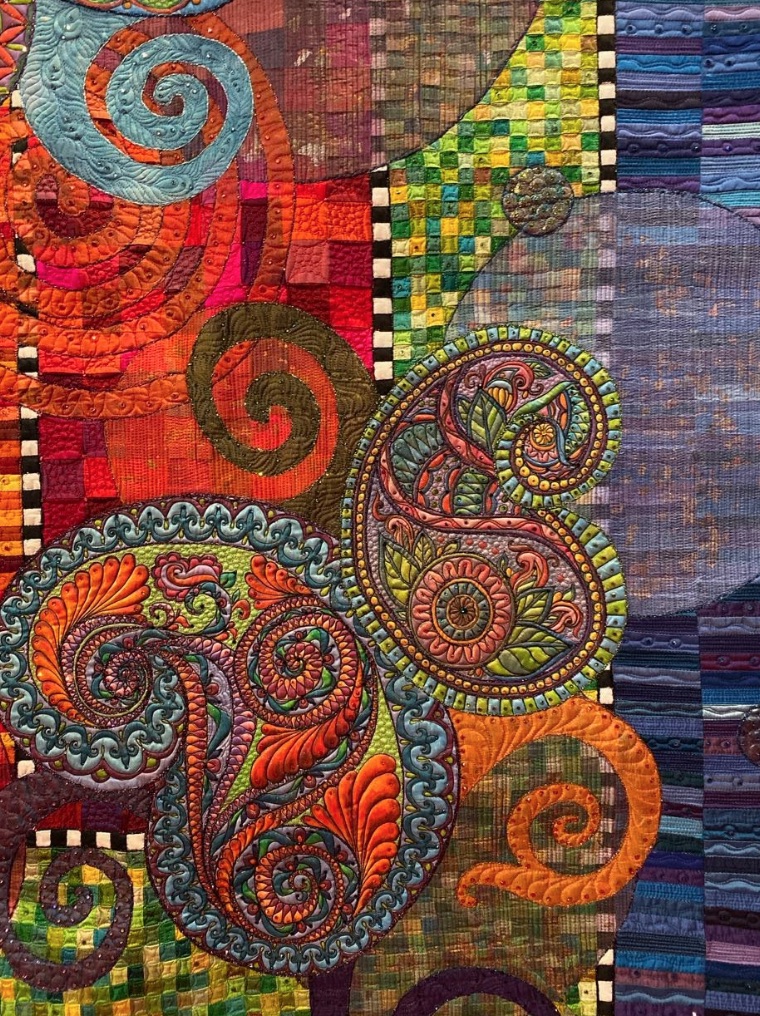 "Boteh Symphony" by Claudia Pfeil - Two Paisleys